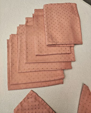 Konvolut 7 Stck. Servietten Stoff Marke Zweigart 40x40 cm + Tischdecke 160x160