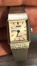 Alte, sehr schöne ADEC Damen-Quarzuhr — neue Batterie, voll Funktionsfähig