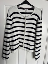 Tommy Hilfiger Strickjacke Damen weiß und blau. "  US Größe XXL / UK 18