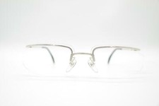Vintage Wolfgang Proksch WP-0029 Silber halbrand Brille Brillengestell NOS