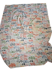 IKEA Bettwäsche Jungen 2-tlg Auto Traktor Bager Muster 100%Bau ca136x190 78x74cm