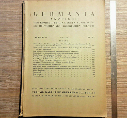 Germania anzeiger jahrgang - anzeiger,,