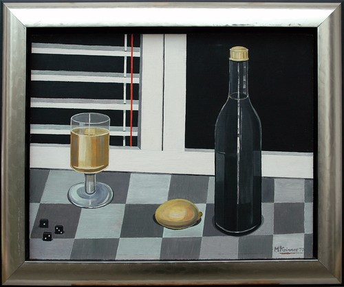 Stilleben mit zitrone und - stilleben, ei,