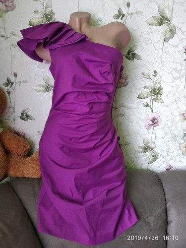 Women spot dress purple 38 - purple,