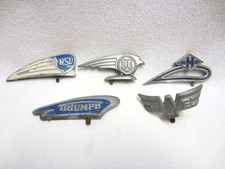 5 x Antike Schutzblechfigur - MOTORRAD / FAHRRAD - NSU - Hercules - Triumph