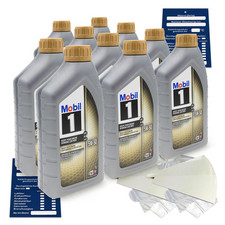 10 Liter Mobil 1 FS X2 5W50 Motoröl FIAT 9.55535-M2 Porsche A40 API SN SM SET