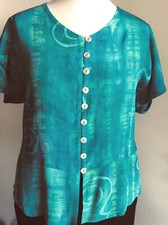 AW 184 TOP Bluse PETROL