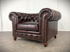 Chesterfield Clubsessel Vintage XXL Molton Design Ledersessel Retro Sessel Sofa