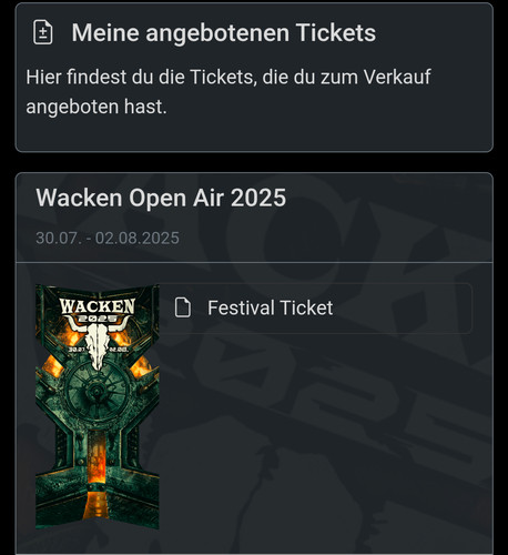 Wacken 2025 open air ticket - , +