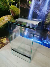 Glasterrarium Schiebetüre Gaze Lüftung 30x30x50 cm