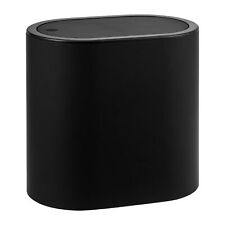 B-Ware eluno Kosmetikeimer, Softouch-Oberfläche, Kunststoff, schwarz