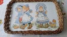 altes schönes Tablett für Kindergeburtstag 40x27cm 50-60 Jahre
