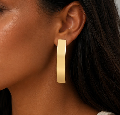 Elegante goldene ohrringe - goldene,