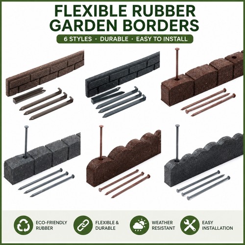Flexible gummi gartenumrandung - flexible,