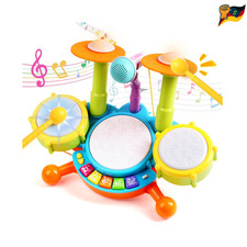 Schlagzeug Kinder Spielzeug - Musikinstrumente Mit Kinderreimen & Lichtfunkti...