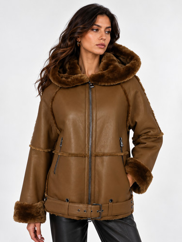 Oversized damen lammfell - oversized,