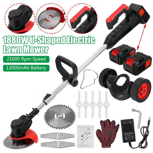 1800w akku rasentrimmer mit - akku,