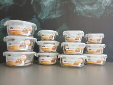 Lock&Lock Glas Serie Boroseal Starterset 2 (12 Stück) Glas-/ Aufbewahrungsdosen