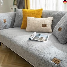 LINGKY Samt Sofabezug 1 2 3 4 Sitzer, L Form Sofaüberwurfe, Ecksofa Sofa 