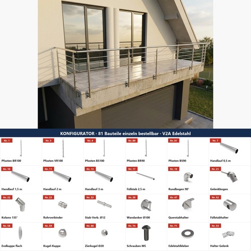 Edelstahl treppen reling - treppen,