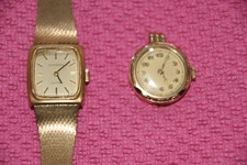 Dugena Vintage Damenarmbanduhr /mechanisches Uhrwerk und Anhänger sehr alt 