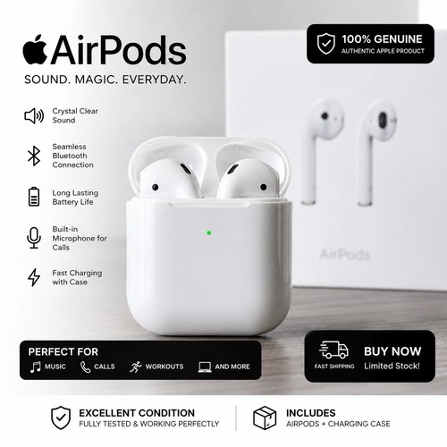 Apple airpods white ear - white, in-ear