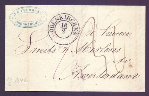 Vorphila brief 1846 mit - vorphila,