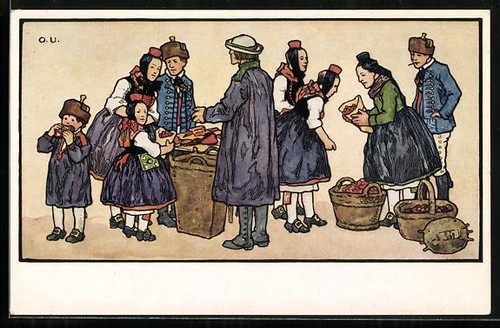 Künstler otto ubbelohde - künstler-ak,