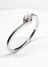 18kt Weißgold Diamant Ring