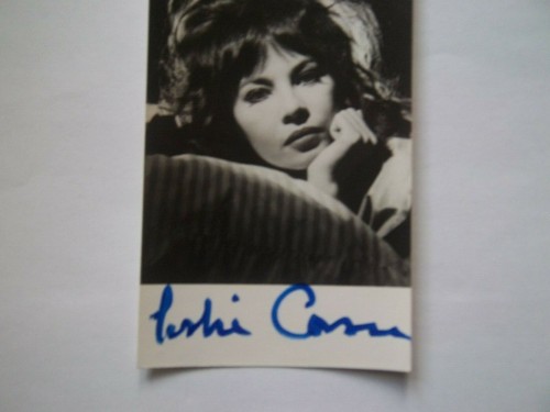 Leslie caron signiert - ak, signiert--