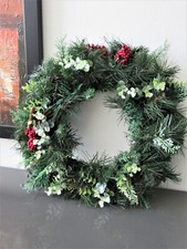 Kranz Dekokranz Adventskranz künstl Kiefer grün 45 Tischkranz Türkranz  Beeren