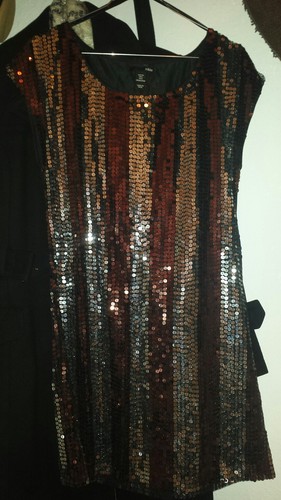 Kleid pailletten 36 s - kleid,