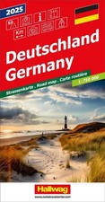 Hallwag Strassenkarte Deutschland 2025 1:750.000 | (Land-)Karte | Deutsch | 2024