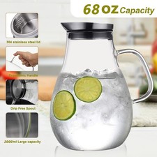 2 Liter 70 Unzen Glas Karaffe