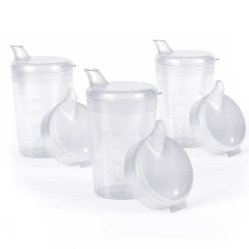 3er pack horn - pack, schnabelbecher