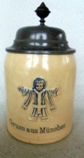 ALT Humpen Bierkrug Relief