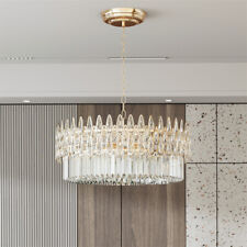 Kronleuchter gold Chandelier Pendelleuchte Kristall Deckenleuchte Hängeleuchte 