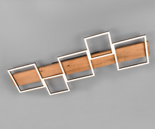 Trio Harper LED Deckenlampe Holzoptik