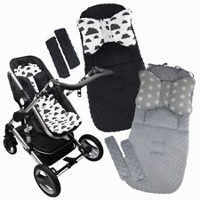 Sitzauflage Kinderwagen Buggys Kindersitzauflage MINKY Baumwolle 80 x 36 cm