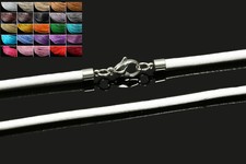 Lederkette mit Edelstahl Verschluss Ø 3mm 40/45/50/55/60/65/70cm Halskette HH-25