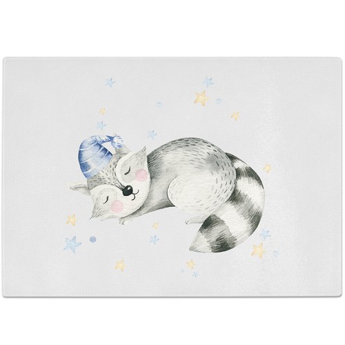 Waschbär schlafend aquarell - schlafend,,