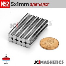 5mm x 1mm N52 Strong Rare