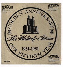 NEW YORK, USA 1981: WALDORF