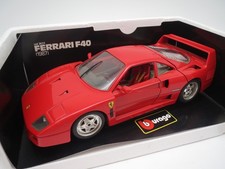 Bburago Ferrari F40 "offene C-Säule/verchromte Ölwanne-Motorblock" 1:18 RAR