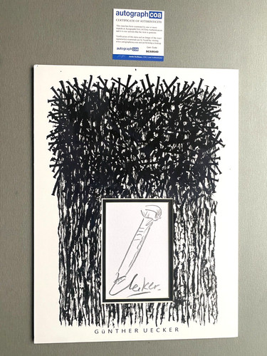 Günther uecker signed - uecker,