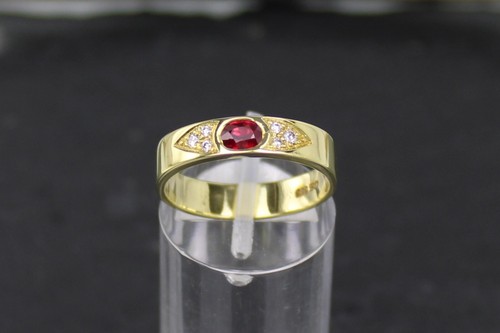 Rubin brillant ring goldring - ring,,