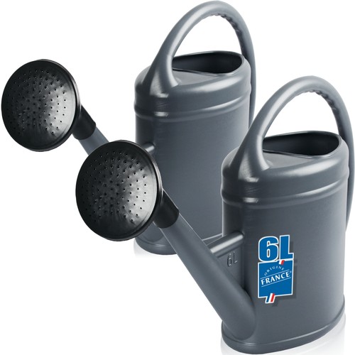 Gießkanne grau - 2x, 6l