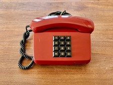 Vintage Tastentelefon Rot Post