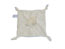 Pediatril Schaf Lamm creme / beige & blau Kuscheltuch Schmusetuch Schnuffeltuch