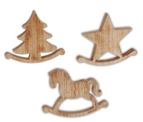 Weihnachtsdeko aus holz - holz, im